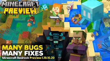 Thumbnail For Minecraft Preview 1.19.10.20 - Bugs, Bug Fixes & Wild Update Release Date